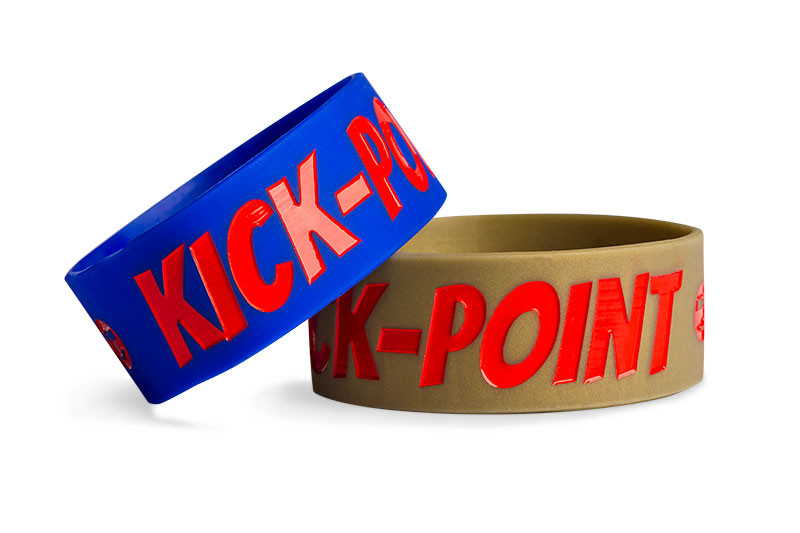 Sie k&ouml;nnen Ihr Logo auf Partyarmb&auml;ndern mit einer Breite von 25 Millimetern deutlicher sichtbar machen. Es gibt verschiedene Stile zur Auswahl, wie gepr&auml;gte und bedruckte Armb&auml;nder.