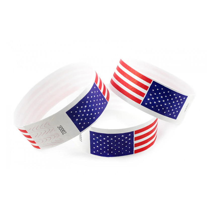 Bracelets tyvek imprimés