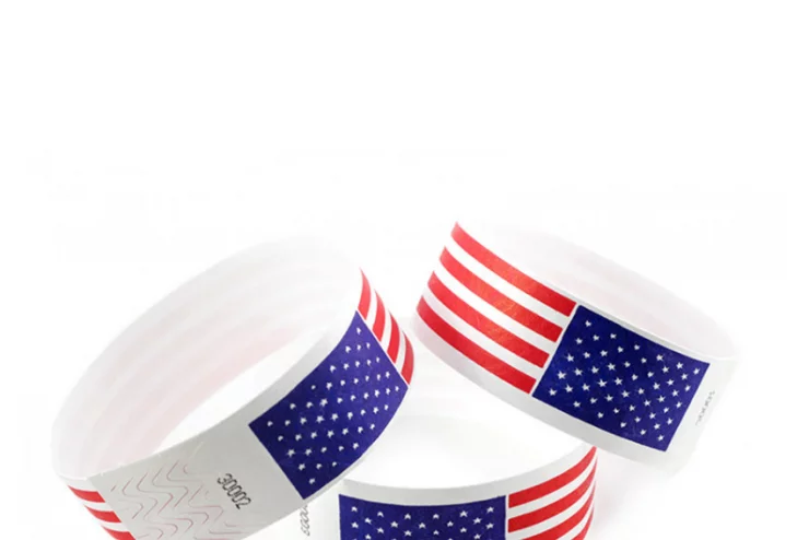 Bracelets tyvek imprimés